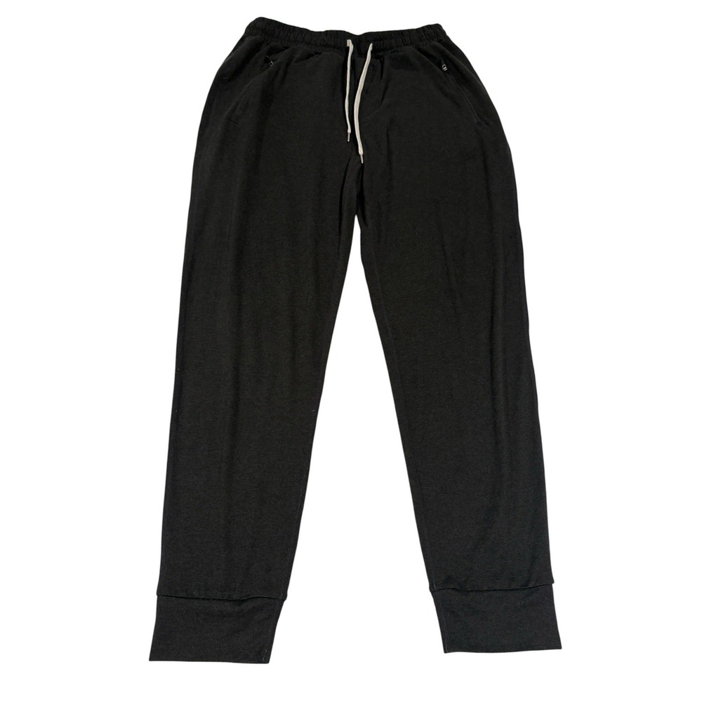 Vuori Ponto Performance Joggers Men's Size Large Black Drawstring Stretch V438